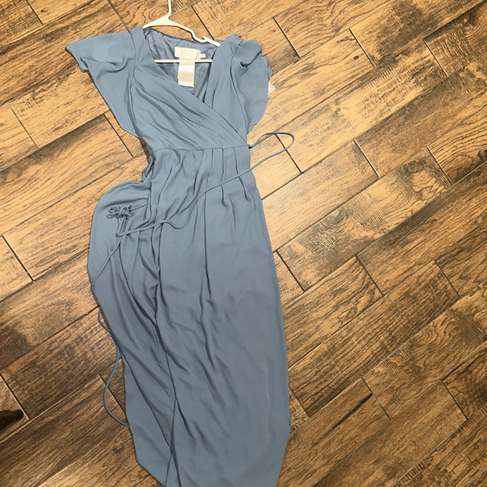 David’s Bridal Flutter Sleeve Georgette Wrap Brid… - image 2